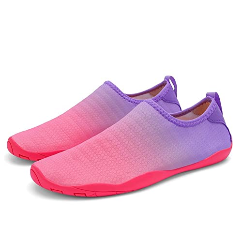 Morbuy Sommer Strandschuh Badeschuhe Wasserschuhe, Trekking Schwimmschuhe Damen Herren Schnell Trocknend rutschfeste Aquaschuhe Barfuß Schuhe für Outdoor Surf Wassersport Yoga von Morbuy