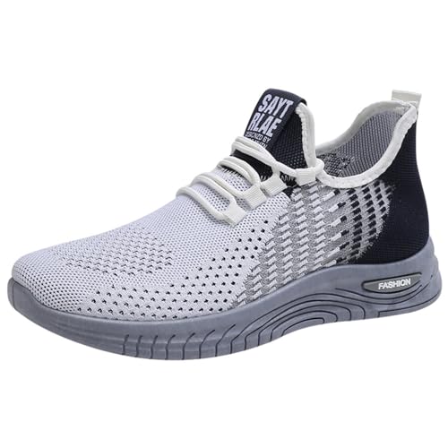 Morbuy Turnschuhe Herren, Leichte Gym Schuhe Mesh Atmungsaktiv Sportschuhe Fashion Fitness Trainingsschuhe Leichtgewichts Laufschuhe Walkingschuhe Sneakers Running Tennis Schuhe von Morbuy