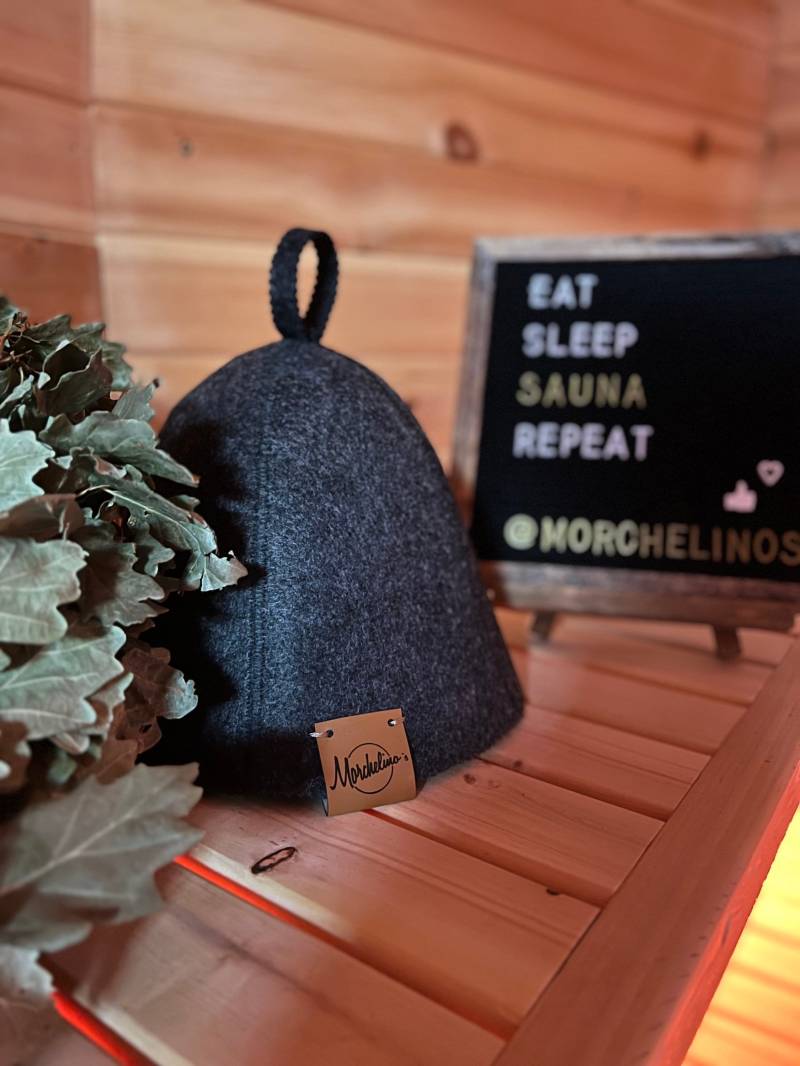 Handgemachter Saunahut/Saunamütze Morchelinos Sweat Hat von Morchelinos