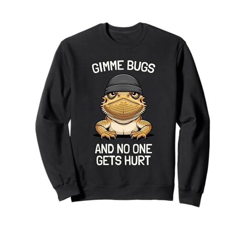 Bearded Dragon Funny Beardie Reptile Gimme Bugs Men Women Sweatshirt Bearded Dragon Funny Beardie Reptile Gimme Bugs Men Women Sweatshirt von More Bearded Dragon Funny Beardie Reptile Designs
