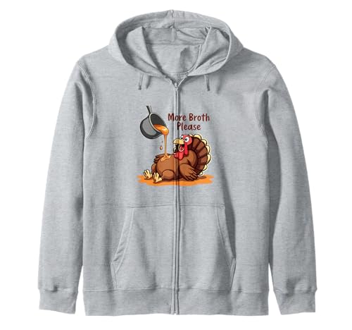 Mehr Brühe Bitte Thanksgiving Lustiges Truthahngebastetes Herren Damen Kapuzenjacke Mehr Brühe Bitte Thanksgiving Lustiges Truthahngebastetes Herren Damen Kapuzenjacke von More Broth Please Thanksgiving Funny Turkey Basted