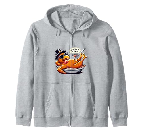 Mehr Brühe Bitte Thanksgiving Lustiges Truthahngebastetes Herren Damen Kapuzenjacke Mehr Brühe Bitte Thanksgiving Lustiges Truthahngebastetes Herren Damen Kapuzenjacke von More Broth Please Thanksgiving Funny Turkey Basted