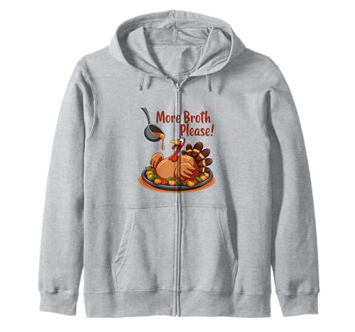 Mehr Brühe Bitte Thanksgiving Lustiges Truthahngebastetes Herren Damen Kapuzenjacke Mehr Brühe Bitte Thanksgiving Lustiges Truthahngebastetes Herren Damen Kapuzenjacke von More Broth Please Thanksgiving Funny Turkey Basted