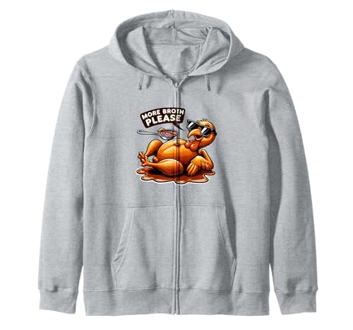 Mehr Brühe Bitte Thanksgiving Lustiges Truthahngebastetes Herren Damen Kapuzenjacke Mehr Brühe Bitte Thanksgiving Lustiges Truthahngebastetes Herren Damen Kapuzenjacke von More Broth Please Thanksgiving Funny Turkey Basted
