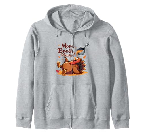 Mehr Brühe Bitte Thanksgiving Lustiges Truthahngebastetes Herren Damen Kapuzenjacke Mehr Brühe Bitte Thanksgiving Lustiges Truthahngebastetes Herren Damen Kapuzenjacke von More Broth Please Thanksgiving Funny Turkey Basted