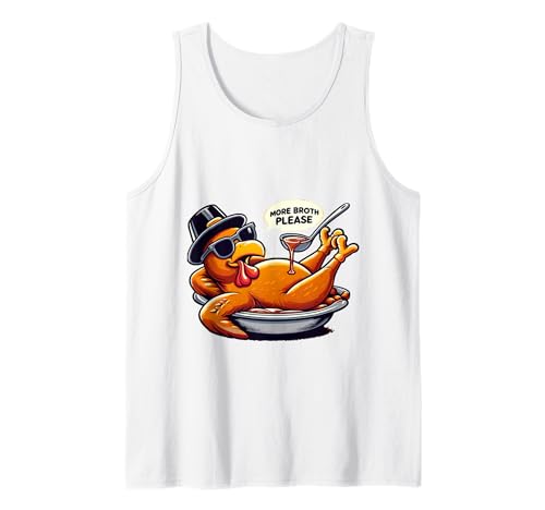 Mehr Brühe Bitte Thanksgiving Lustiges Truthahngebastetes Herren Damen Tank Top Mehr Brühe Bitte Thanksgiving Lustiges Truthahngebastetes Herren Damen Tank Top von More Broth Please Thanksgiving Funny Turkey Basted