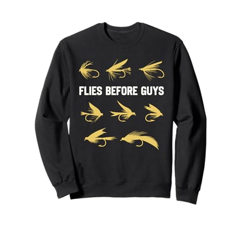 Fly Fishing Funny Fisherman Flies Before Guys for Men Dad Sweatshirt Fly Fishing Funny Fisherman Flies Before Guys for Men Dad Sweatshirt von More Fly Fishing Funny Fisherman Designs