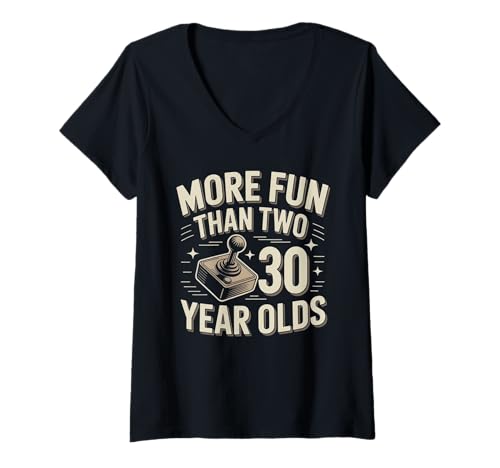 Damen More Fun Than Two 30 Year Olds Lustiger 60. Geburtstag T-Shirt mit V-Ausschnitt Damen More Fun Than Two 30 Year Olds Lustiger 60. Geburtstag T-Shirt mit V-Ausschnitt von More Fun Than Two 30 Year Olds Gag 60 Years Old