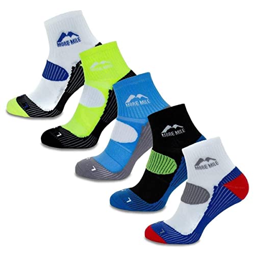 More Mile London Mens Running Socks (5 Pack) - Multi-11-13 von More Mile