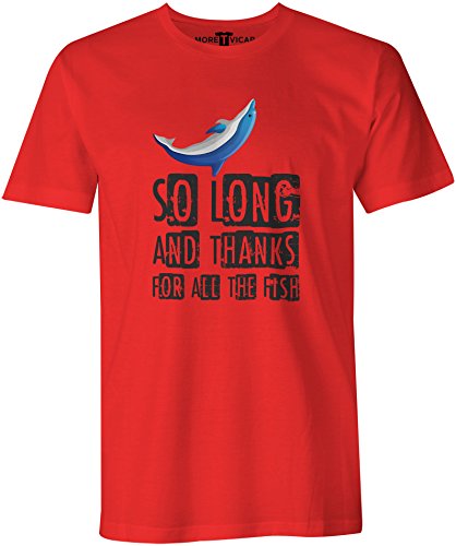 So Long and Thanks for All The Fish - Herren Douglas Adams Hitchhiker's Guide to The Galaxy T Shirt So Long and Thanks for All The Fish - Herren Douglas Adams Hitchhiker's Guide to The Galaxy T Shirt von More T Vicar