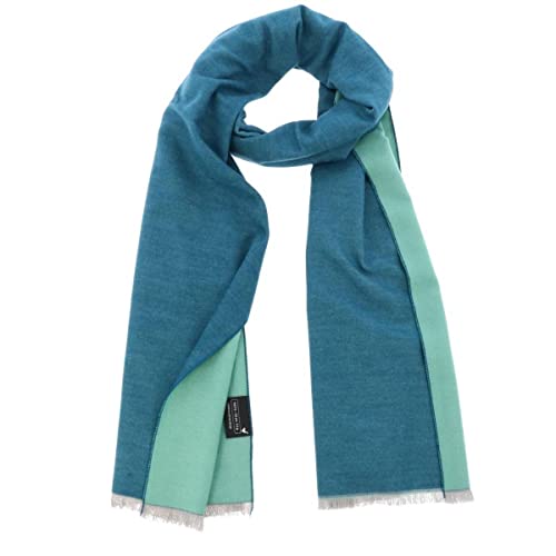 More Than Hip FanXing Schal für Damen und Herren - Türkis/Petrolblau - Super Weiches Halstuch aus Bambus Viskose Schal für Herren und Damen Bamboo Scarf Deckenschal Warm Winter - 30 x 200 cm von More Than Hip