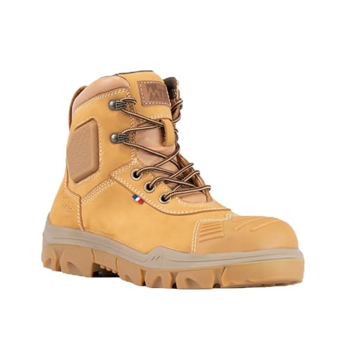 More Than Safety Unisex MTS Bauwesen BTP Mid 6552301 BAU-Sicherheitsstiefel, Camel, 44 EU von More Than Safety