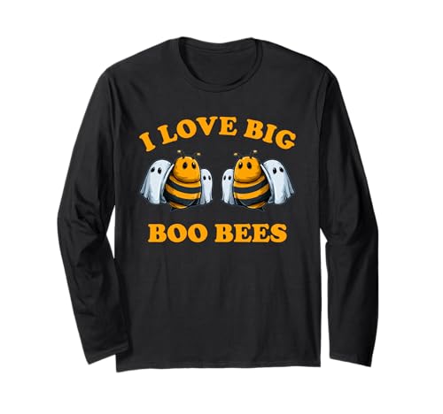 Boo Bees lustiges Halloween Kostüm für Frauen Langarmshirt von More funny Halloween Costume Store