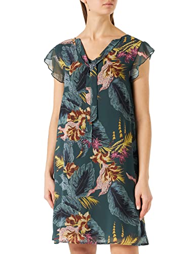More & More Damen Kleid, Mehrfarbig (Multicolor Tropical Green 4685), (Herstellergröße: 36) von More & More