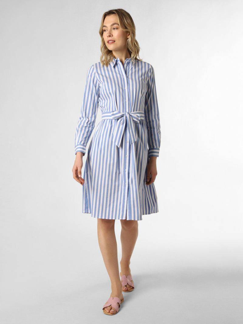 More & More Kleid Damen Baumwolle gestreift, hellblau von More & More