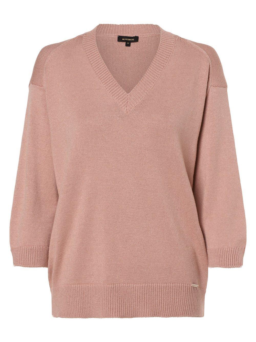 More & More Pullover Damen Viskose V-Ausschnitt, altrosa von More & More