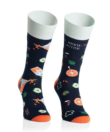 More Bunte Lustige Socken mit Motiv für Herren und Damen - Lustige, Mehrfarbige, Verrückte Unisex Socken - Crazy Pattern Socken - 1 Paar von More
