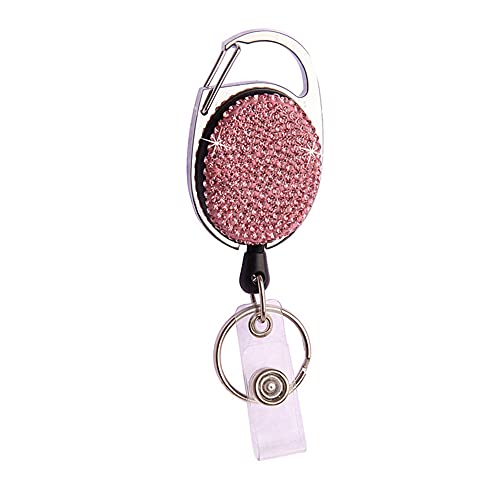 MoreChioce Bling Strass Auto Schlüsselbund, Luxuriös Glitzer Strass Schlüsselanhänger Schlüsselring Charme Schlüsselhalter Frauen Schlüssel Organizer Autoschlüssel-Halter,Rosa von MoreChioce