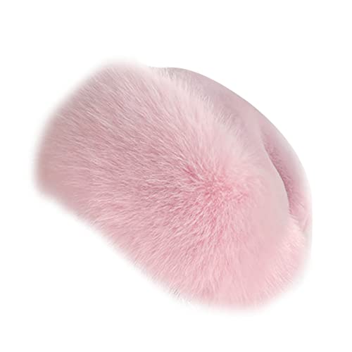 Kunstpelz Mütze,Schwarz Faux Fuchspelz Wintermütze Kuppel Mütze Pelzmütze Warme Trendy Plüsch Mütze Kunstfell Strickmütze Beanie Mütze Wollmütze für Zuhause Reisen Skifahren Wandern,Rosa von MoreChioce