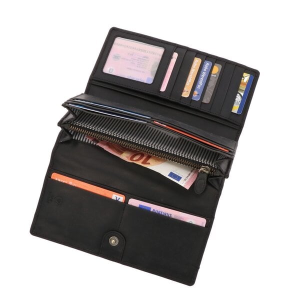 MoreThanHip Damen RFID Portemonnaie Brieftasche Ökoleder - Derby von MoreThanHip