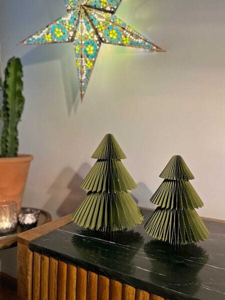 MoreThanHip Dekorative Papier-Weihnachtsbäume (2er-Set) - Picea von MoreThanHip