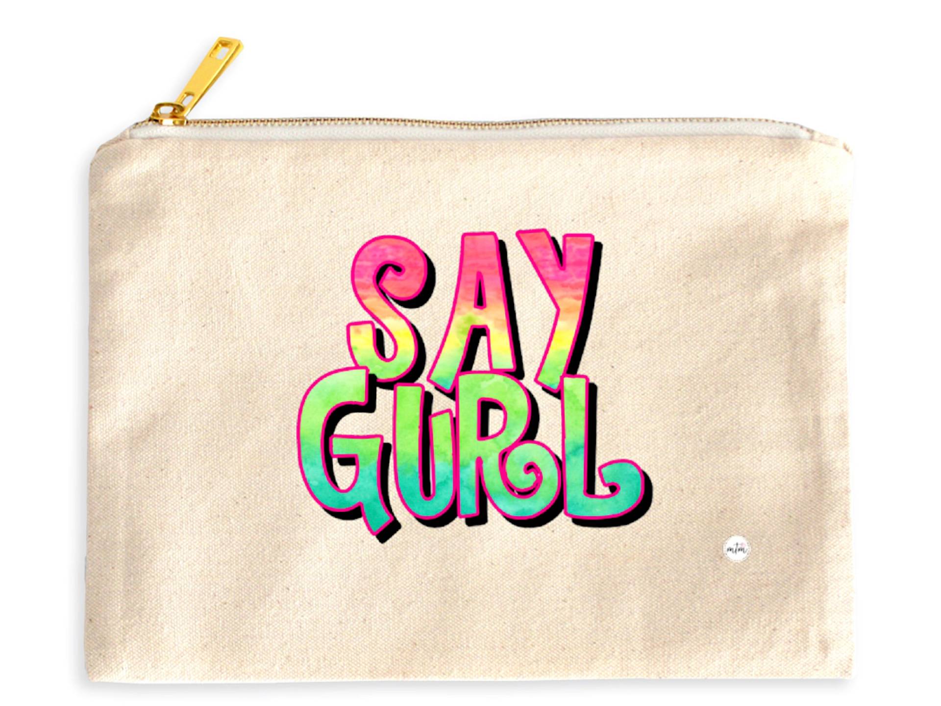 Make-Up-Tasche, Kosmetiktasche, Make-Up-Tasche Für Sie, Kosmetiktasche Leinwand Sagen Mädchen, Lustige Toiletten von MoreThanMostShop