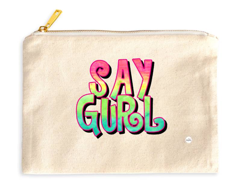 Make-Up-Tasche, Kosmetiktasche, Make-Up-Tasche Für Sie, Kosmetiktasche Leinwand Sagen Mädchen, Lustige Toiletten von MoreThanMostShop