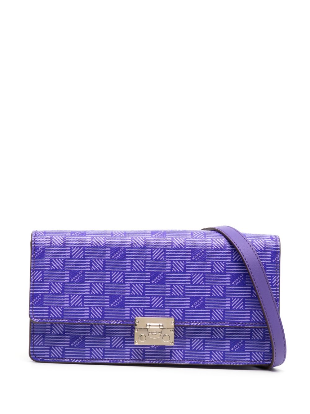 Moreau Gigi Schultertasche mit Monogrammmuster - Violett von Moreau