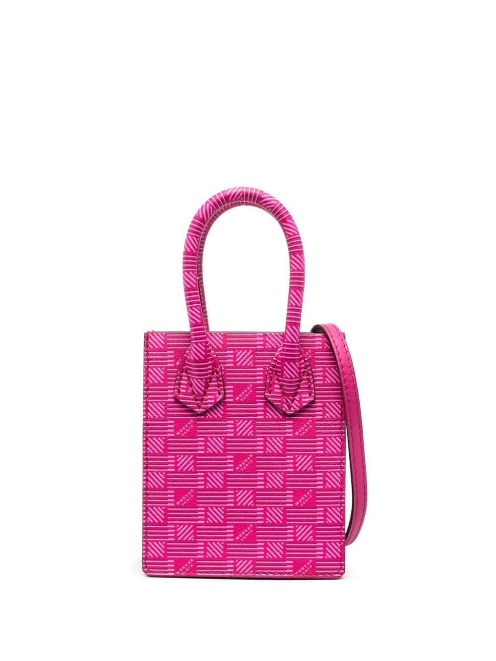 Moreau Schultertasche mit Logo-Print - Rosa von Moreau