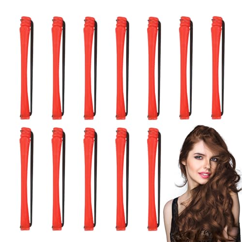 Moreeulsi Heatless Lockenstab – 12 x Lockenwickler für langes Haar mit Gummibändern – Heatless Styler für Frauen, Nachtgebrauch zu Hause und reisefreundlich von Moreeulsi