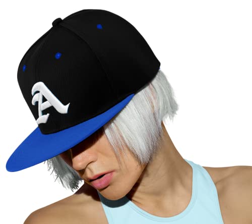 Morefaz New Unisex Jungen Mädchen Mütze Baseball Cap Snapback Hut Gotisch 3D A Kinder Kappe TM (A Blue White) von Morefaz