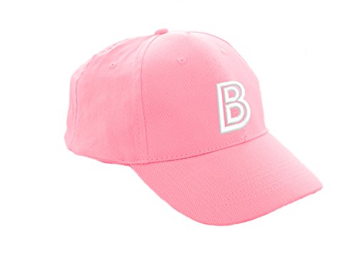 Morefaz Unisex Jungen Mädchen Mütze Baseball Cap Rosa Marineblau Hut Kinder Kappe Alphabet A-Z TM (B) von MFAZ Morefaz Ltd