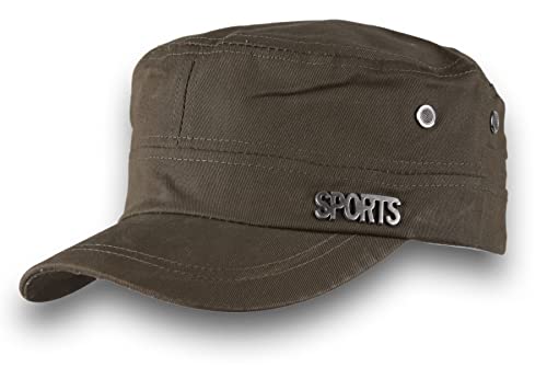 Morefaz Unisex Mütze Army Destroyed Cap Fidel Castro Kuba style Fullcap im Military Sport Camouflage MFAZ Ltd (Khaki) von MFAZ Morefaz Ltd