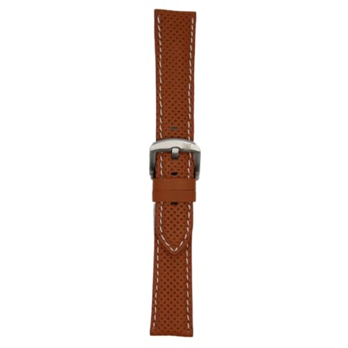 Moreira Zaida Armband aus perforiertem Rindsleder, 18 mm, 20 mm, 22 mm, 24 mm, Kollektion Marseille, Habana, 20mm Moreira Zaida Armband aus perforiertem Rindsleder, 18 mm, 20 mm, 22 mm, 24 mm, Kollektion Marseille, Habana, 20mm von Moreira