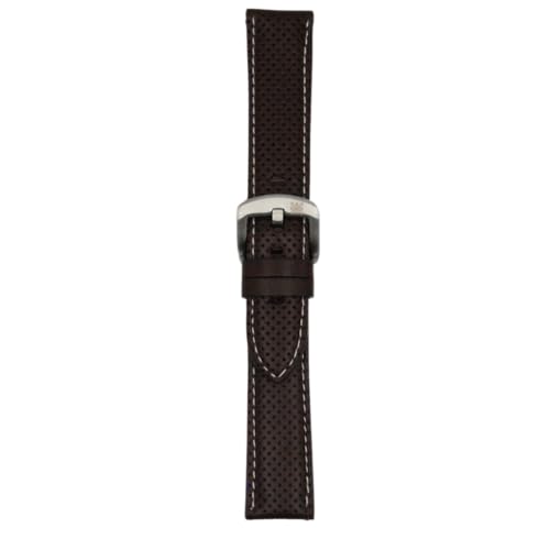Moreira Zaida Armband aus perforiertem Rindsleder, 18 mm, 20 mm, 22 mm, 24 mm, Kollektion Marseille, braun, 24mm Moreira Zaida Armband aus perforiertem Rindsleder, 18 mm, 20 mm, 22 mm, 24 mm, Kollektion Marseille, braun, 24mm von Moreira