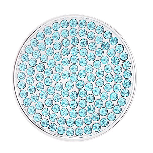 Morella Damen Coin Glitzersteine hellblau 33 mm von Morella