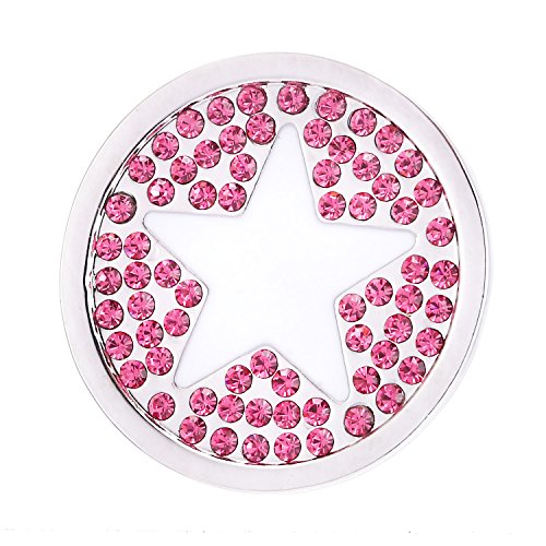 Morella Damen Coin Stern und Glitzersteine pink 33 mm von Morella
