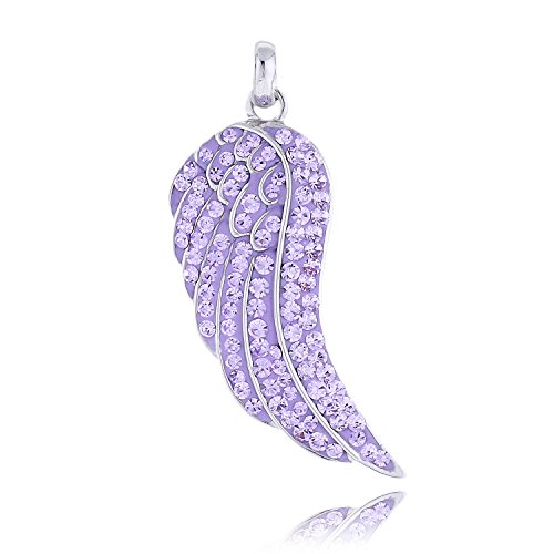 Morella Damen Anhänger Engelsflügel mit Zirkoniasteinen Flieder Morella Damen Anhänger Engelsflügel mit Zirkoniasteinen Flieder von Morella