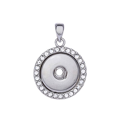 Morella Damen Click-Button Träger - Anhänger mit Zirkoniasteinen für Click-Button von Morella