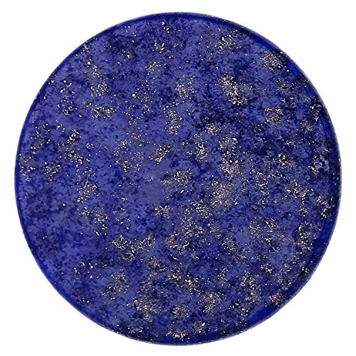 Morella Damen Coin 33 mm Edelstein Lapislazuli Chakren Scheibe Halsketten-Anhänger und zur Stärkung von Morella