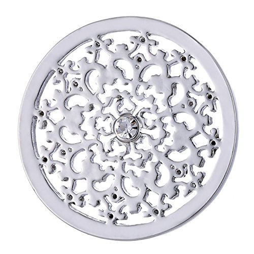 Morella Damen Coin 33 mm Natur Ornament Silber von Morella