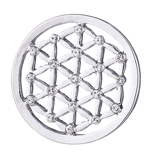 Morella Damen Coin Silber Muster symmetrisch mit Strasssteinen 33 mm Morella Damen Coin Silber Muster symmetrisch mit Strasssteinen 33 mm von Morella