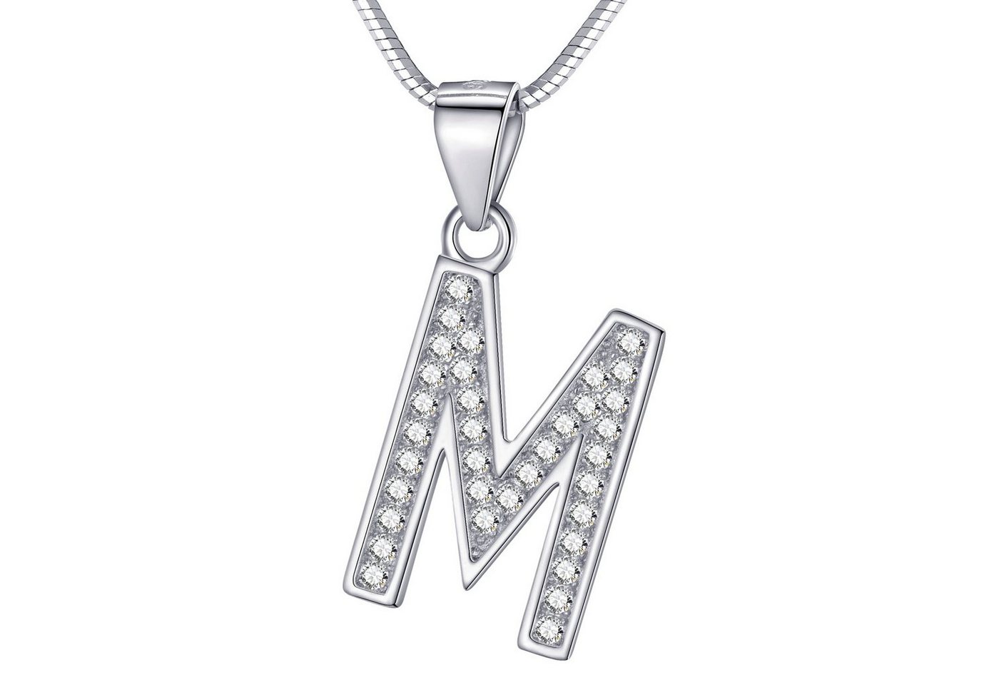 Morella Kette mit Anhänger Buchstabenkette Halskette (1-tlg), Samtbeutel von Morella