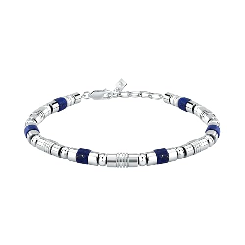 Morellato Herren-Armband aus Stahl, Lapislazuli, Kollektion Steine - S1741, Stahl, Lapislazuli von Morellato