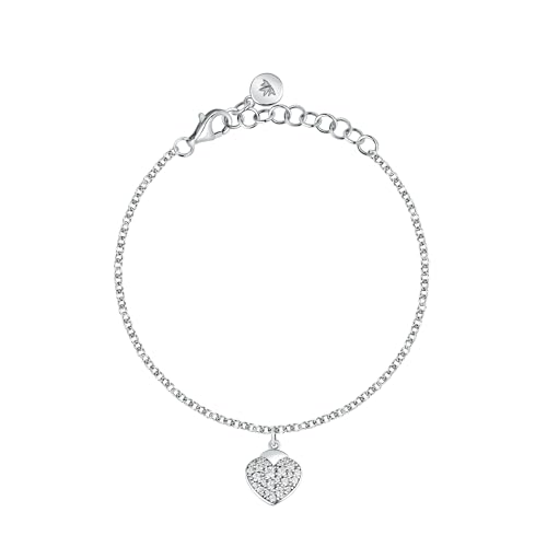 Morellato Damen Armband aus Stahl, Kristalle, Istanti-Kollektion, Herz – SAVZ20 von Morellato