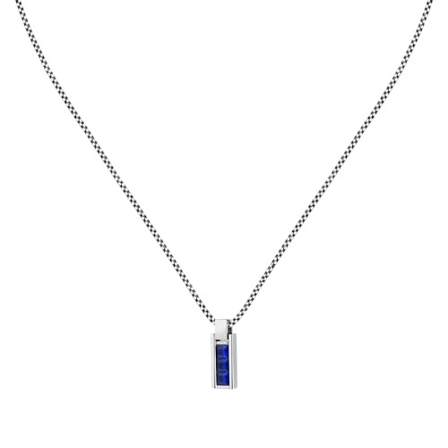 Morellato Herren Halskette aus Stahl, blaue Zirkone, Urban Collection SABH39 von Morellato