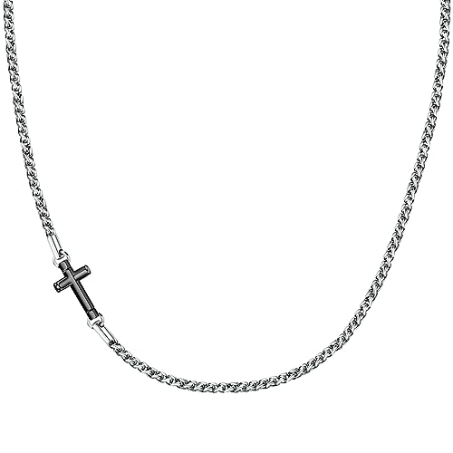 Morellato Cross Herren Halskette aus Stahl, schwarz IP - SKR61 von Morellato