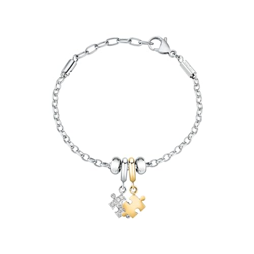 Morellato Damenarmband aus Stahl, Kristalle, Puzzle, DROPS-Kollektion, Freundschaft, Geschenkideen – SCZ1349 von Morellato