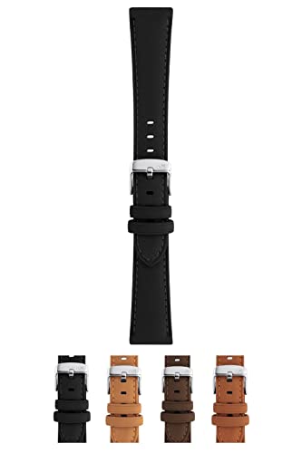 Morellato Flake Uhrenarmband aus veganem Nubukleder, 16 mm, verchromte Edelstahl-Schnalle, Kollektion Save the Nature, Schwarz Morellato Flake Uhrenarmband aus veganem Nubukleder, 16 mm, verchromte Edelstahl-Schnalle, Kollektion Save the Nature, Schwarz von Morellato