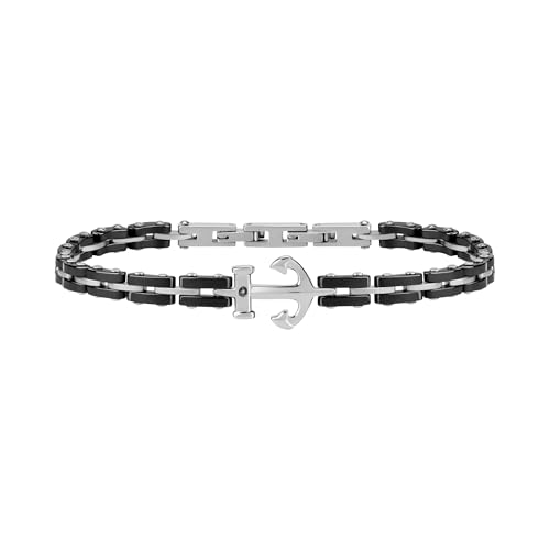Morellato Herrenarmband, Kollektion Ceramic, aus Edelstahl, keramische, Zirkone - SACU10 Morellato Herrenarmband, Kollektion Ceramic, aus Edelstahl, keramische, Zirkone - SACU10 von Morellato